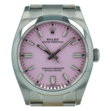 rolex oyster perpetual ladies pink|Rolex Oyster Perpetual 36mm price.